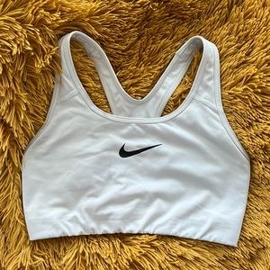 Nike dry-fit sports bra white size small
